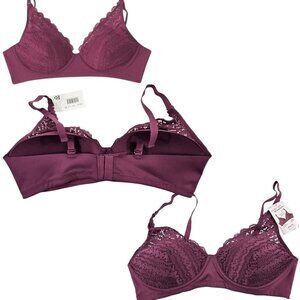 Maidenform Women's Comfort Crush Pretty Lace Lightly Lined Wireless Bra - NWT